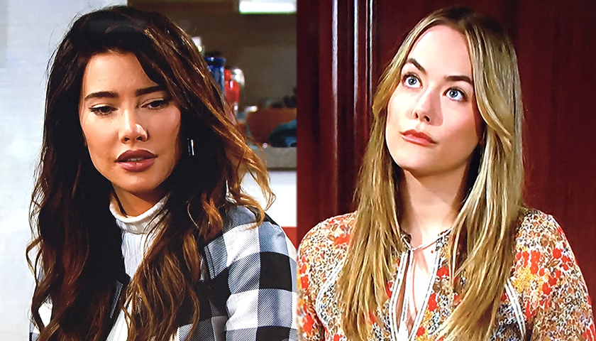Bold And The Beautiful Scoop: Steffy Forrester and Hope Spencer Discuss Liam Spencer's visits with Kelly