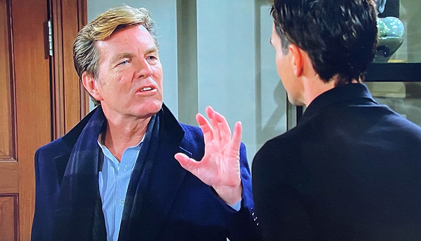 Young And The Restless Scoop: Jack Abbott Tells Billy Abbott He Sees Him Heading down The Same Reckless Path