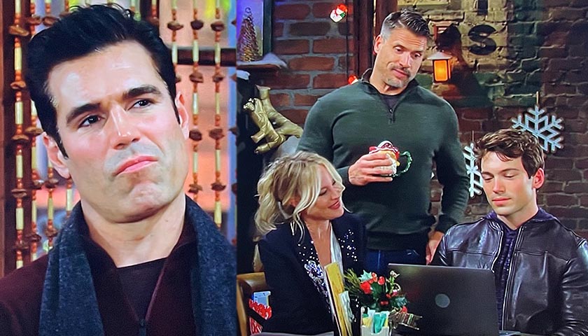 Young And The Restless Scoop: Rey Rosales is jealous as he watches Sharon Rosales with Noah and Nick Newman