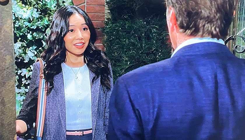 Young And The Restless Scoop: Allie Nguyen shows up at the Abbott estate