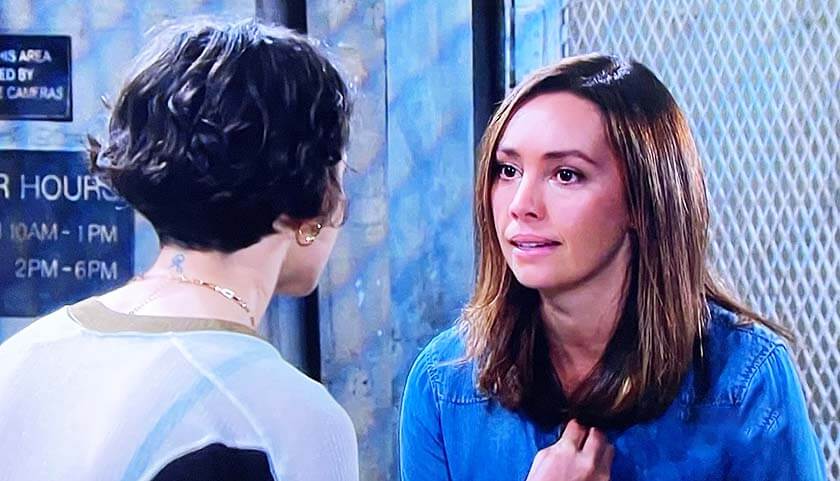 Days Of Our Lives Scoop: Sarah Horton visits Gwen Rizczech in prison