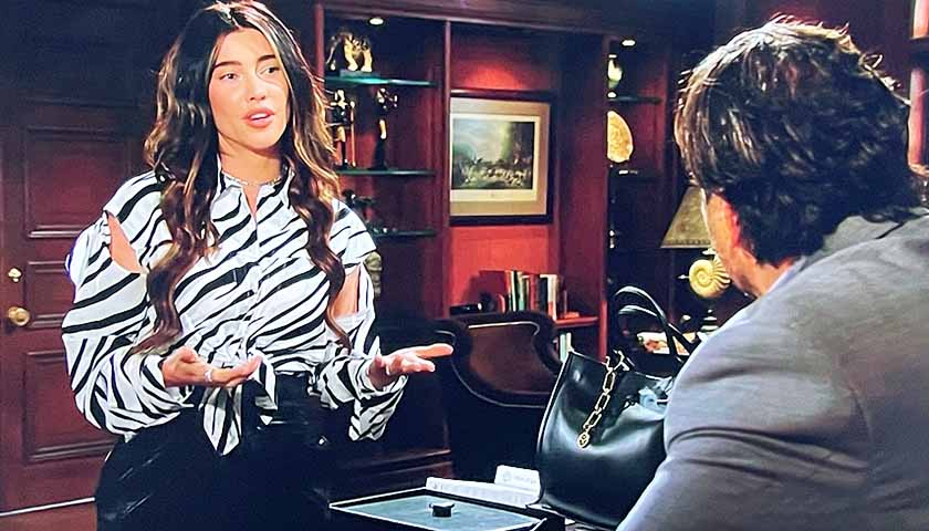 Bold And The Beautiful Scoop: Steffy Forrester Pushes Her Father