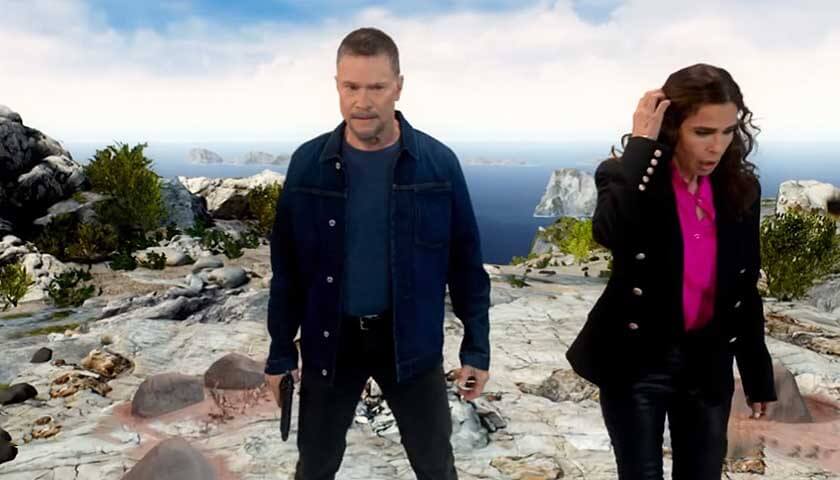 Days Of Our Lives: Bo and Hope walk near a cliff's edge