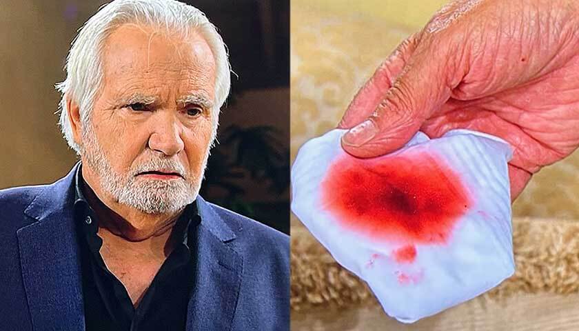 Bold And The Beautiful: Eric sees blood on handkerchief after coughing spell