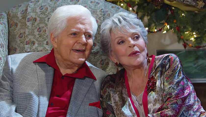 Days Of Our Lives: Doug and Julie watch their family decorate a Christmas tree