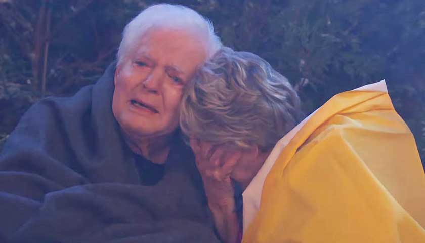 Days Of Our Lives: Doug and Julie watch their house burn down