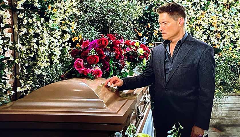 Bold And The Beautiful: Deacon touches Sheila's coffin