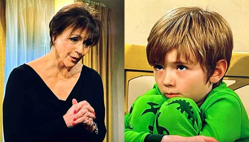 Young And The Restless: A frightened Harrison looks up at Jordan